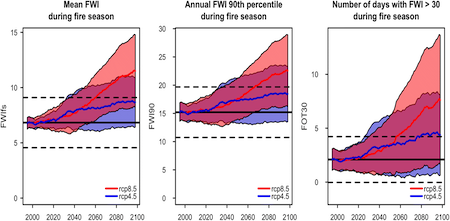 Projections of fire danger under climate change over France: where do the greatest uncertainties lie? (article)