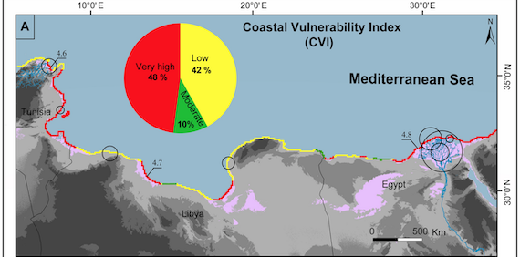 Alarming coastal vulnerability of the deltaic and sandy beaches of North Africa (article)